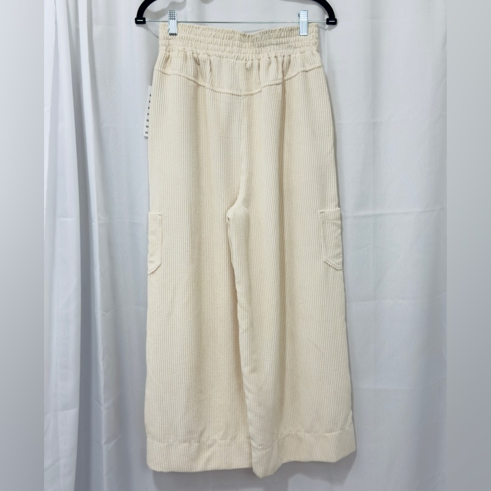 Urban Outfitters Ivory High Waist Flowy Wide-Leg Corduroy Pants. Small. NWT - Picture 12 of 15